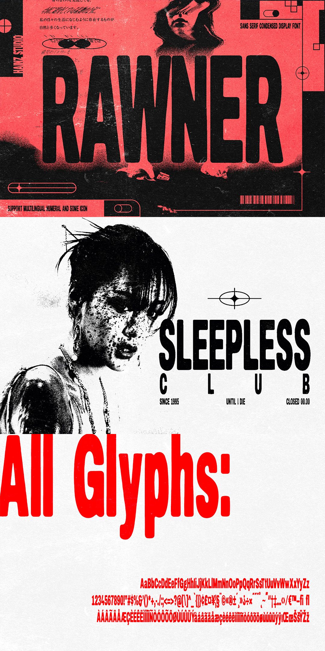 RAWNER – Condensed Sans Serif Display Font