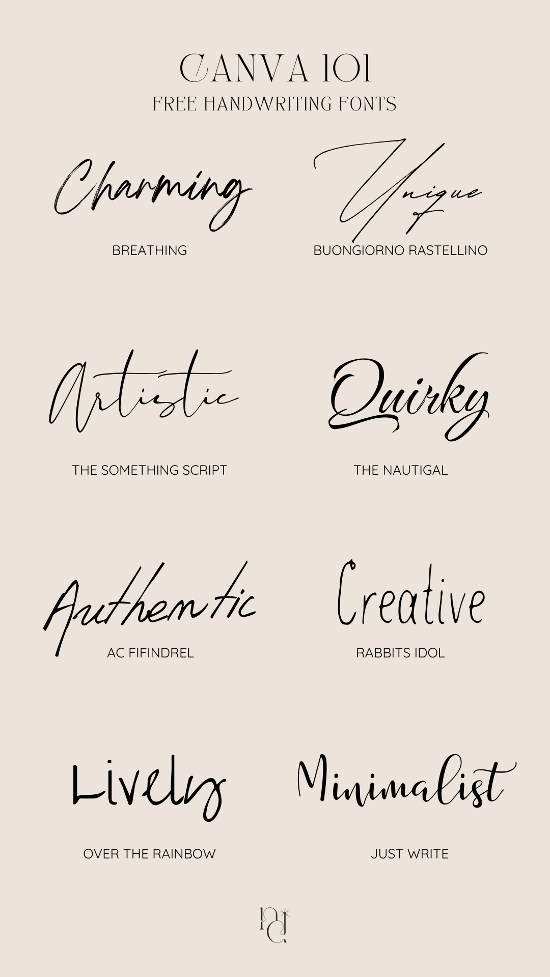 Free Handwriting Fonts on Canva | Perfect for Creative Projects