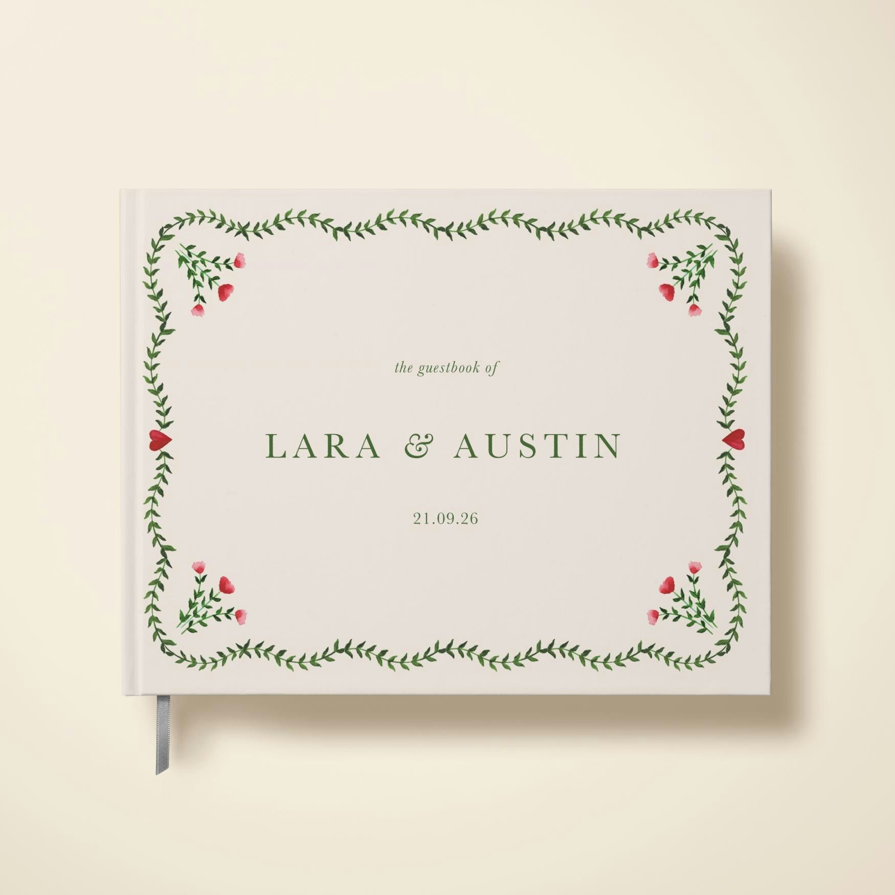 Guest Book Country Summer — Green/Pink