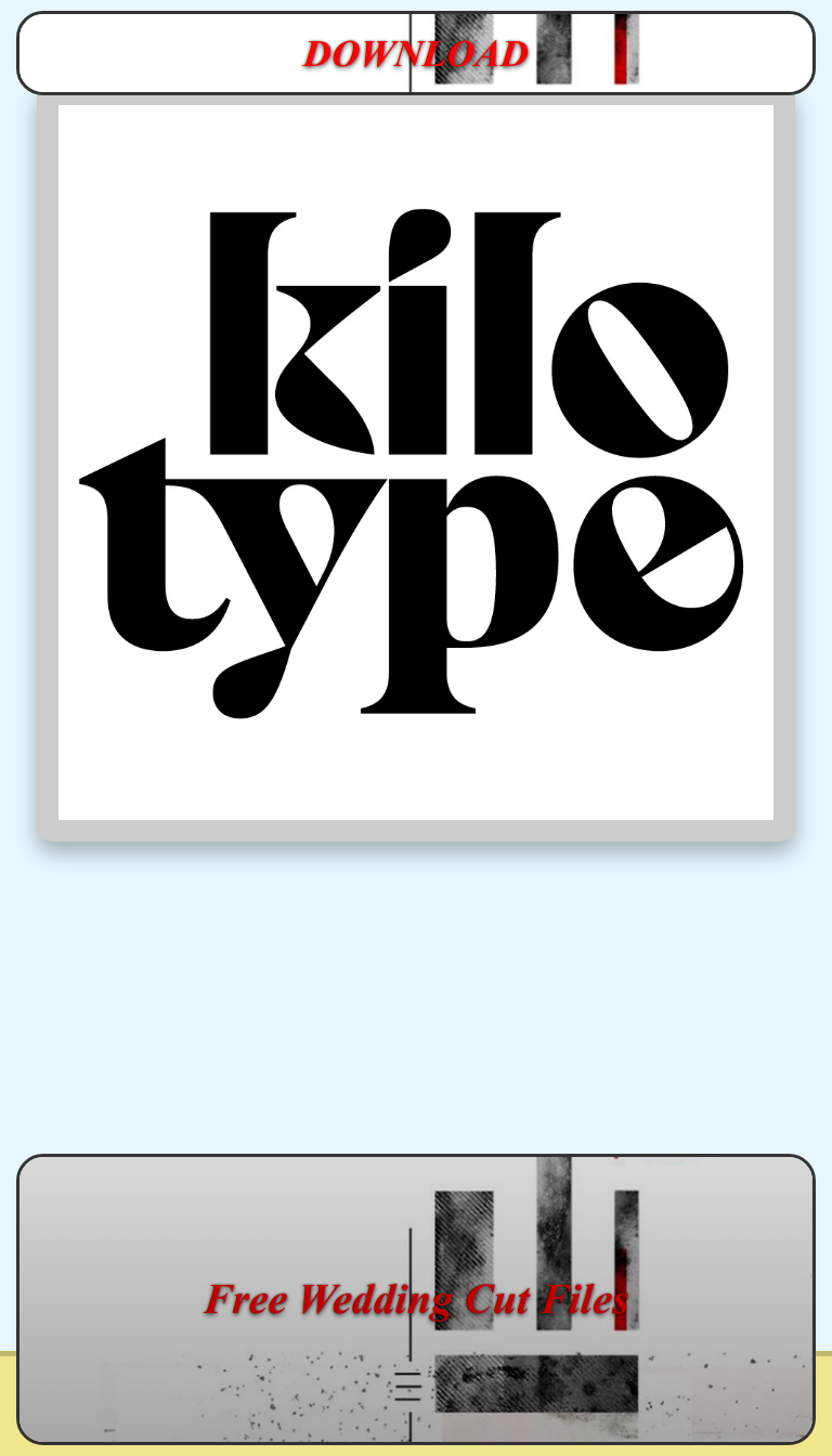 Free Wedding Cut Files