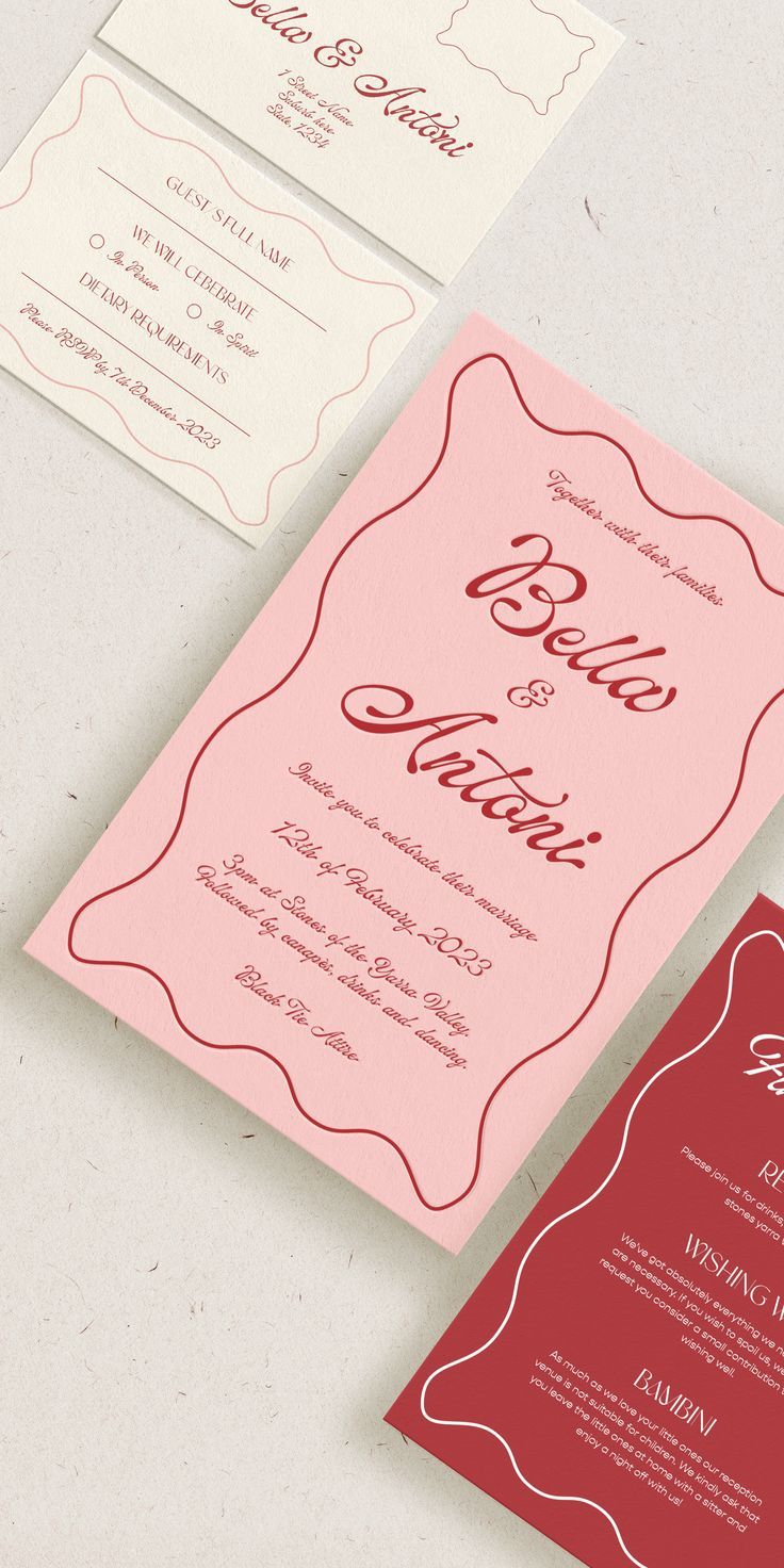 Wedding Stationery Suite Template
