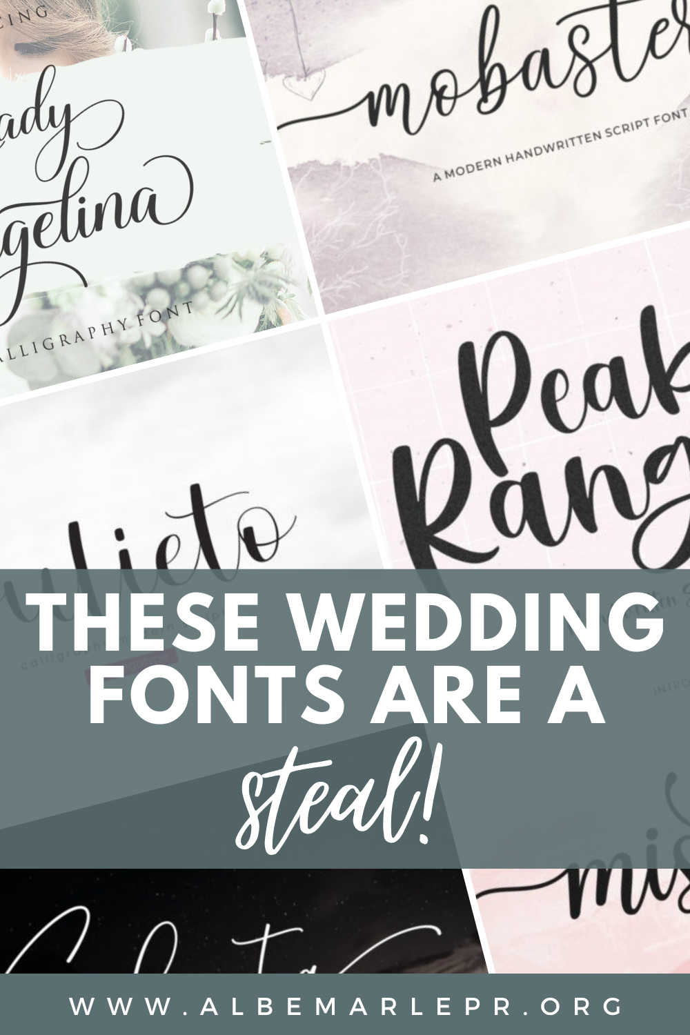 Best Wedding Fonts for Unique Wedding Invitation Cards | Wedding Typography