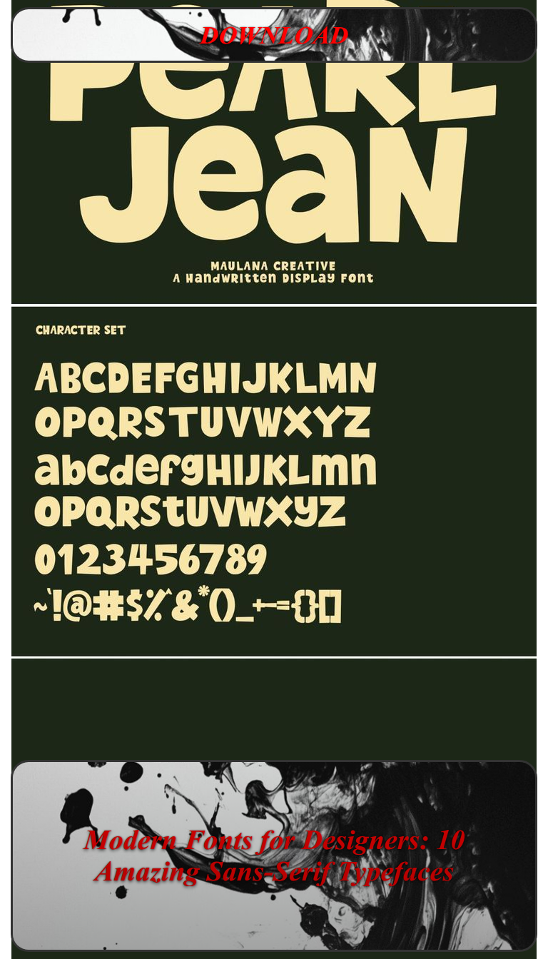 Modern Fonts for Designers: 10 Amazing Sans-Serif Typefaces