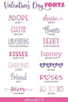 Modern Valentine’S Day Font Design Ideas