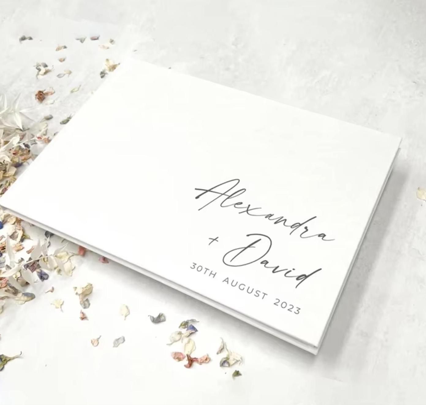 Livre d’or personnalisé pour les invités du mariage