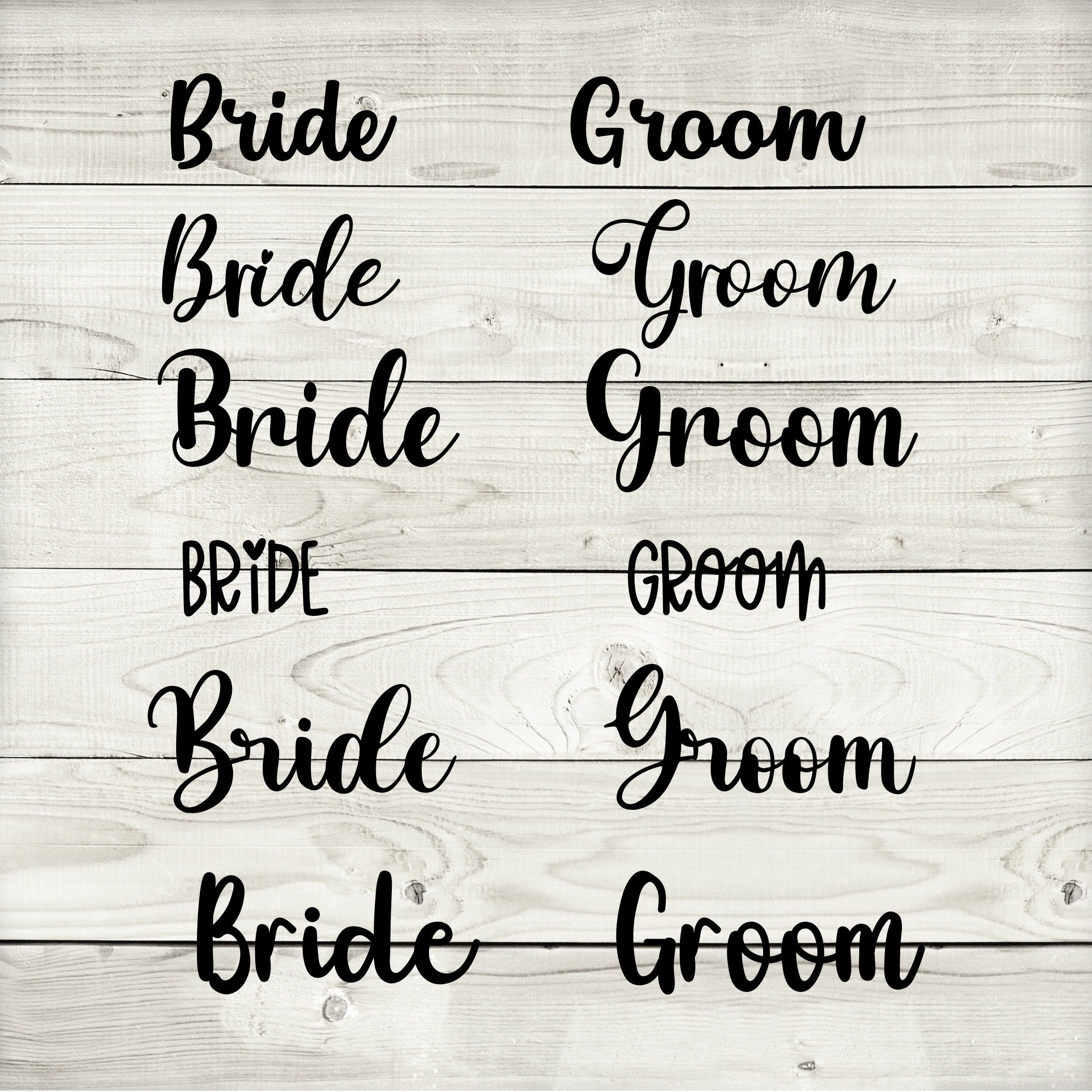 Mariée et le marié SVG et PNG Font Bundle — mariée et le marié Téléchargement numérique — 32 polices — mariée et le marié svg — cricut svg — mariage cricut