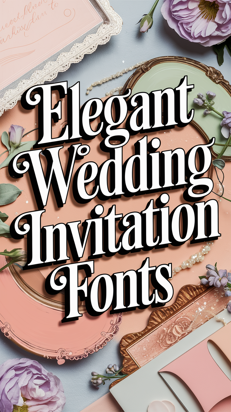 Elegant Wedding Invitation Fonts: Our Top Picks