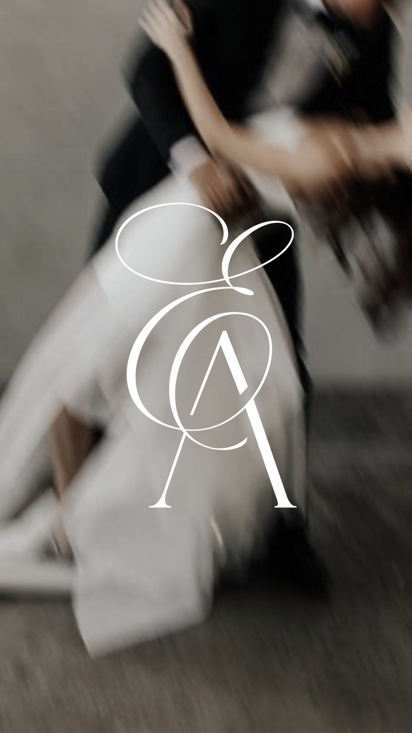 Chic Contemporary Initials Monogram Design for Weddings. Custom Branding Logo