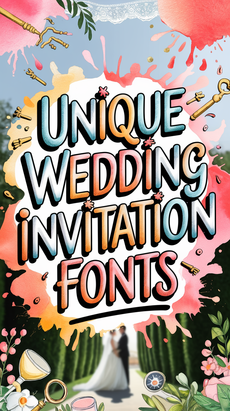 Unique Wedding Invitation Fonts to Wow Guests