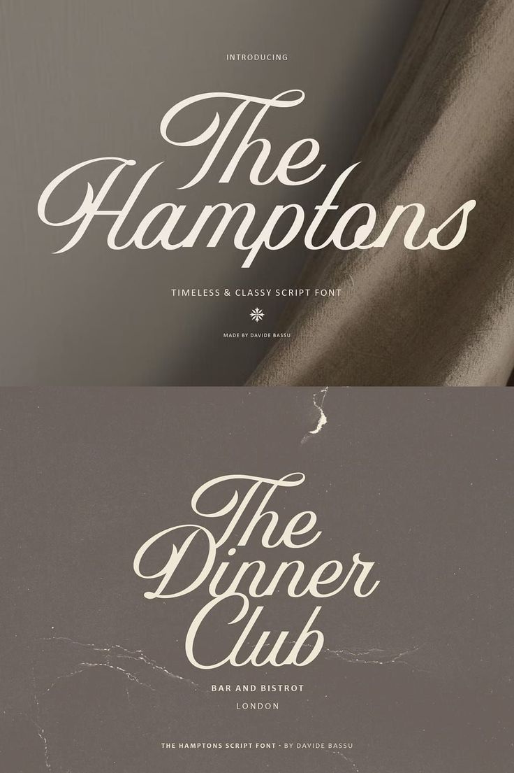 The Hamptons Script font — Siteoutsite
