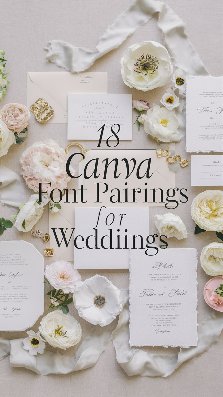 18 Canva Font Combinations for Wedding Invitations