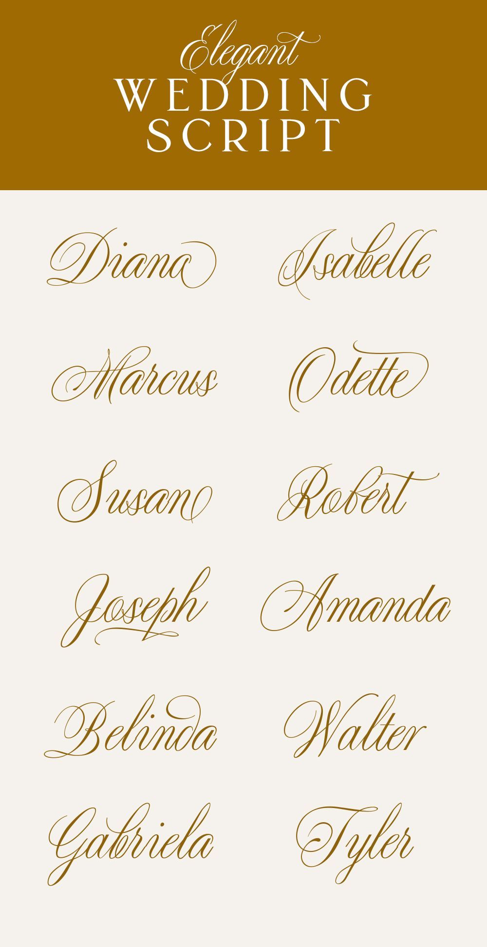 Best Wedding Fonts for Elegant Invitations