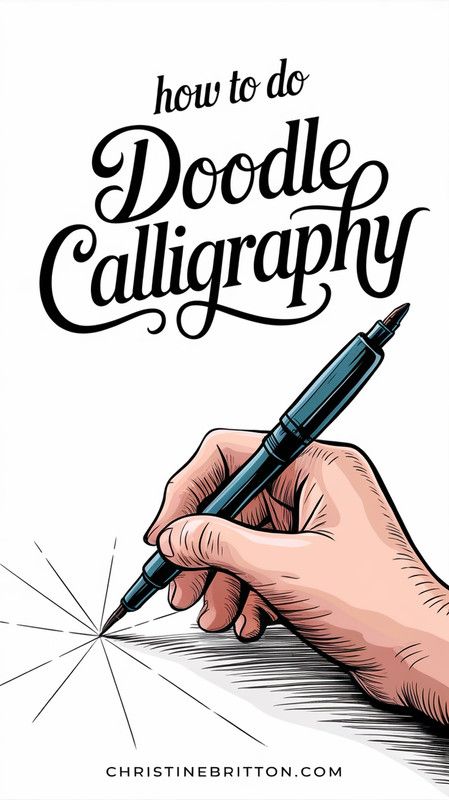 🎨 How to Do Calligraphy With Doodle Accents ✨ Creative Lettering & Stylish Alphabets