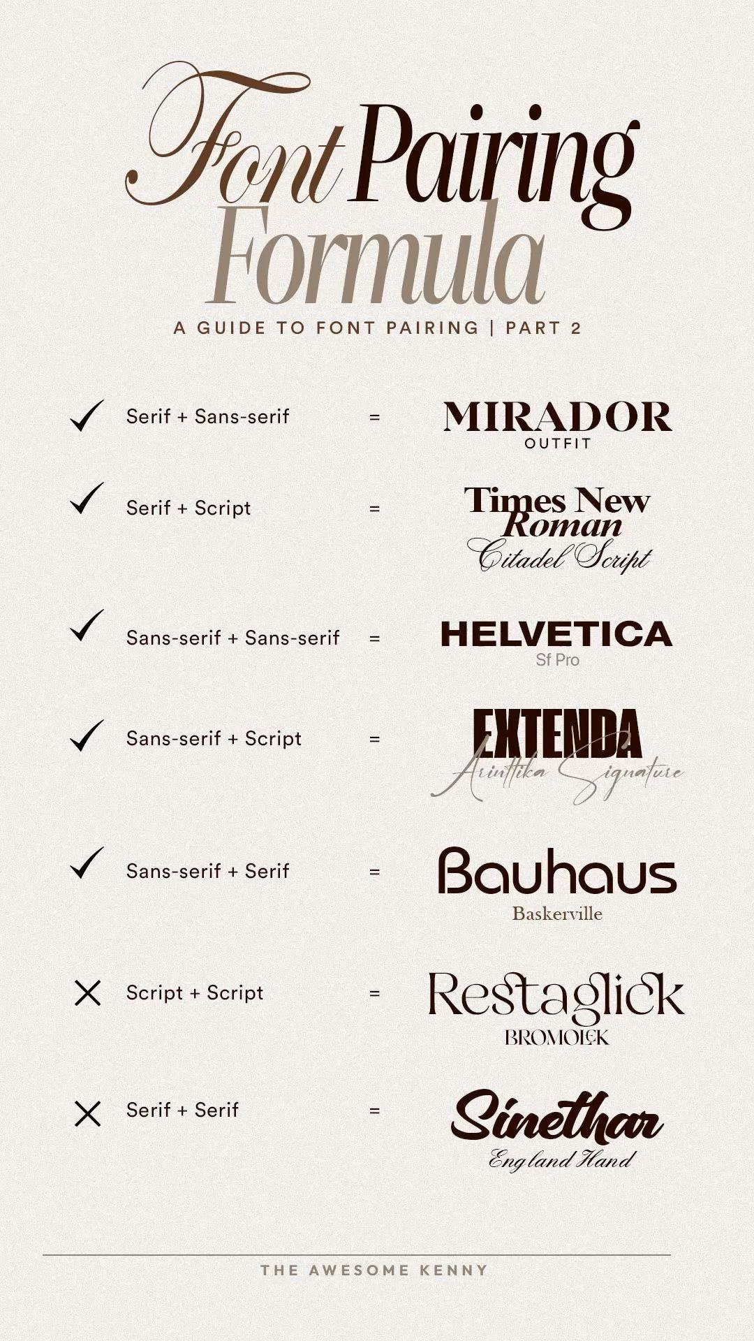 Font Pairing