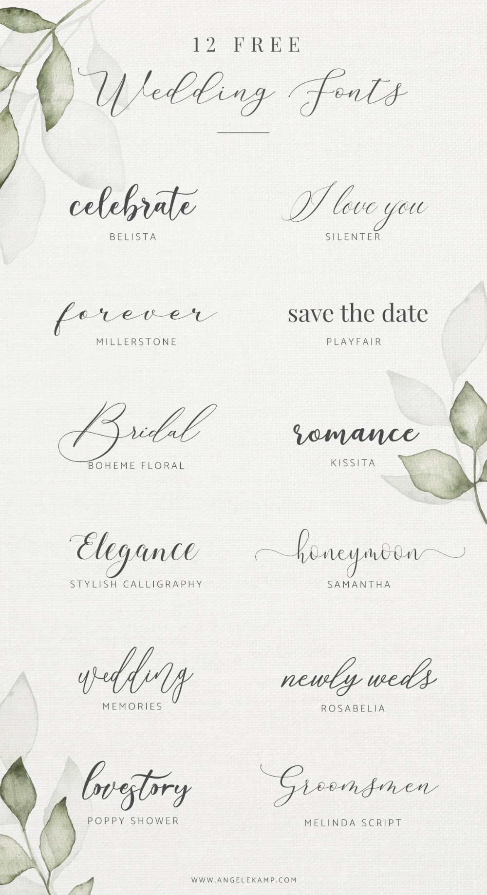 Free Wedding Fonts