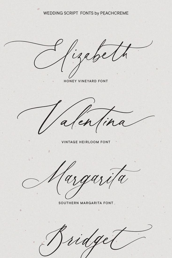 Wedding Fonts