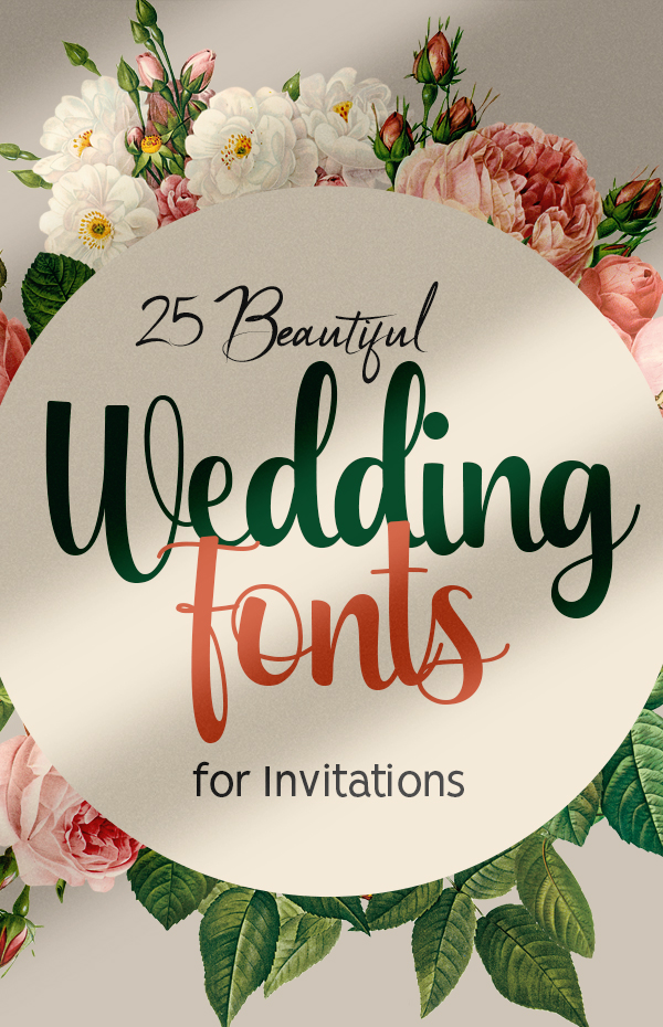 25+ Beautiful Wedding Fonts | Graphic Design Junction