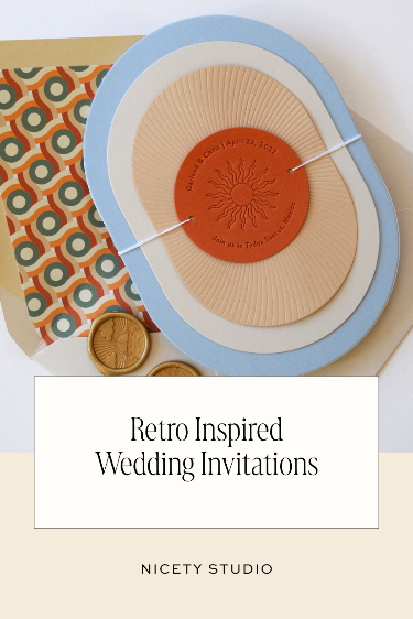 Retro Inspired Wedding Invitations