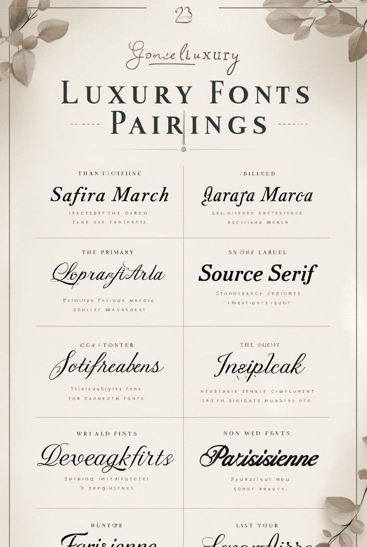 Lettertype Combinaties