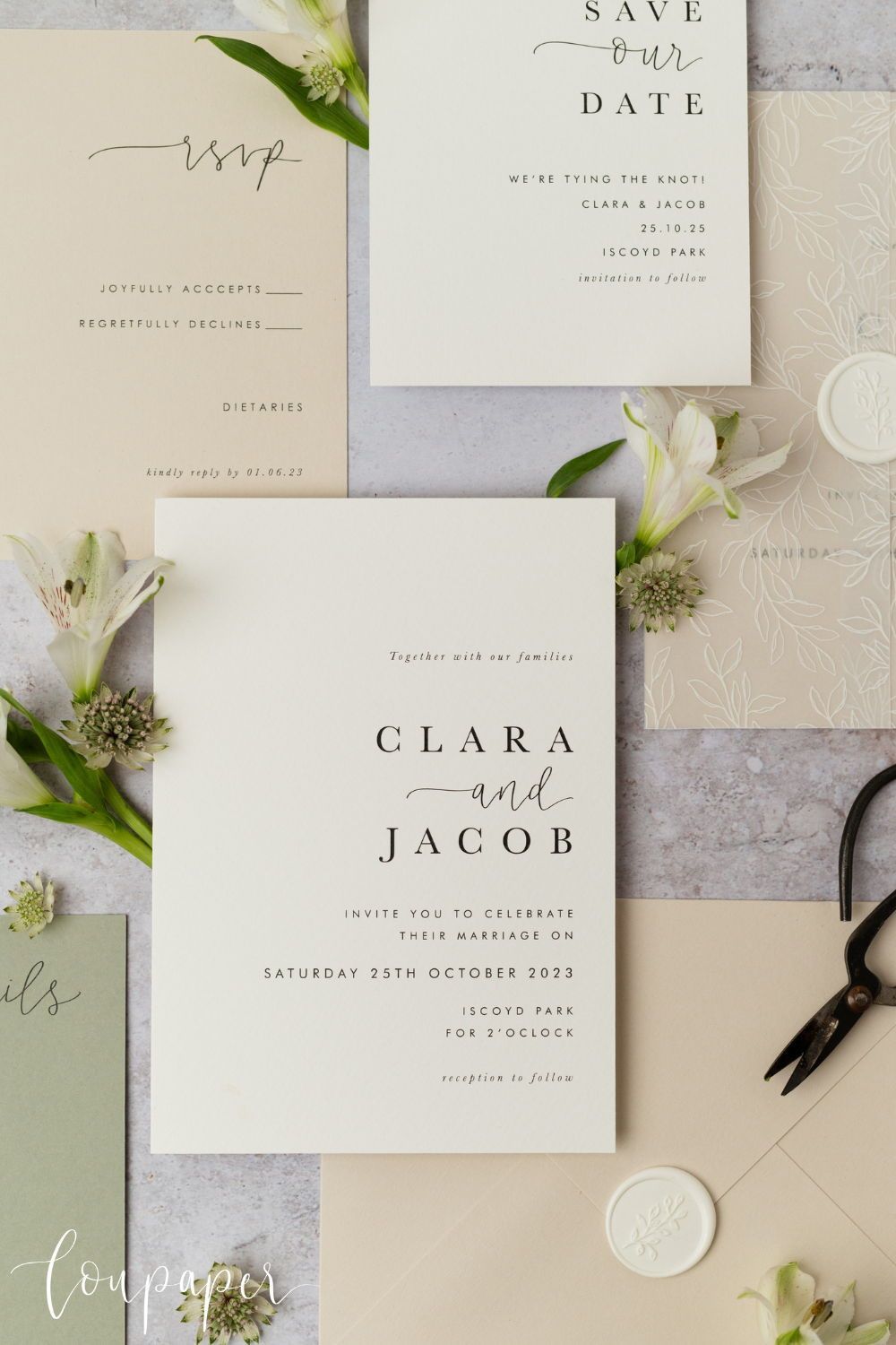 Minimalist Wedding Invite