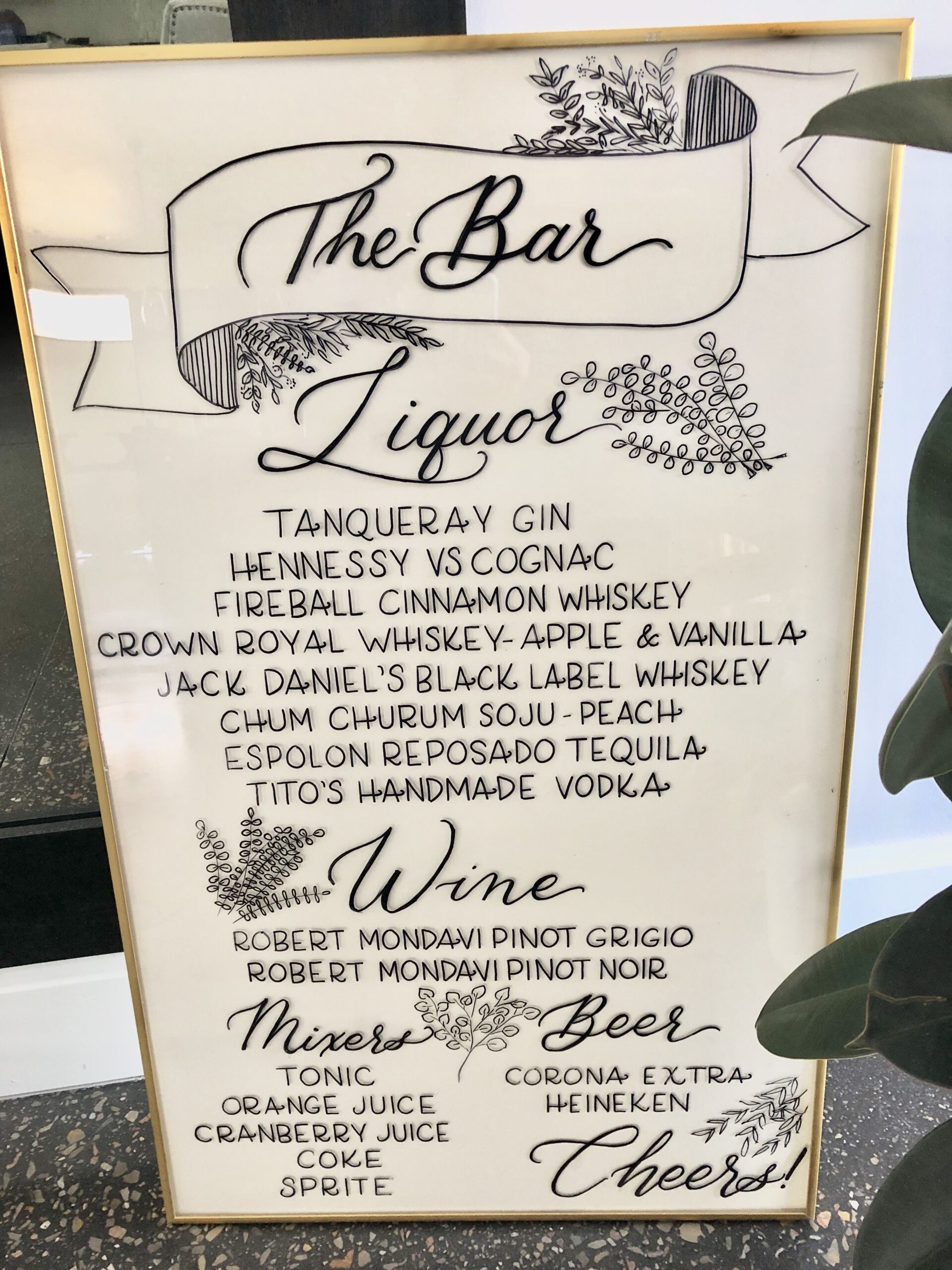 Wedding Bar Sign