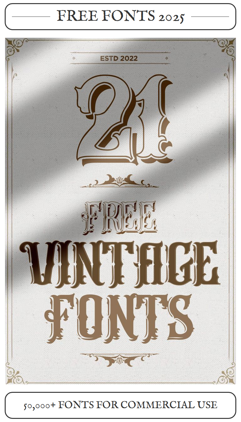 Free Vintage Fonts | Vintage Style Fonts