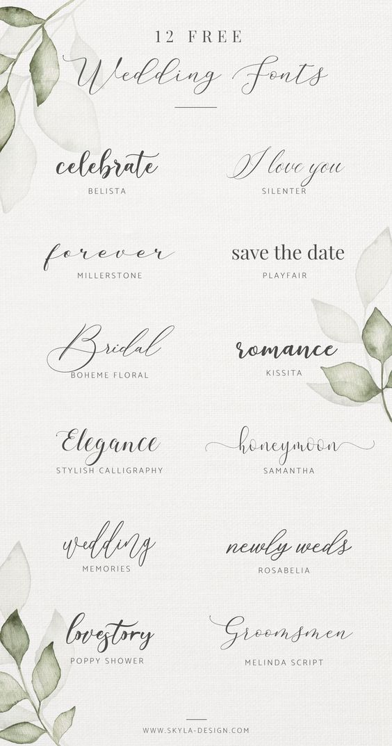 Free Wedding Fonts