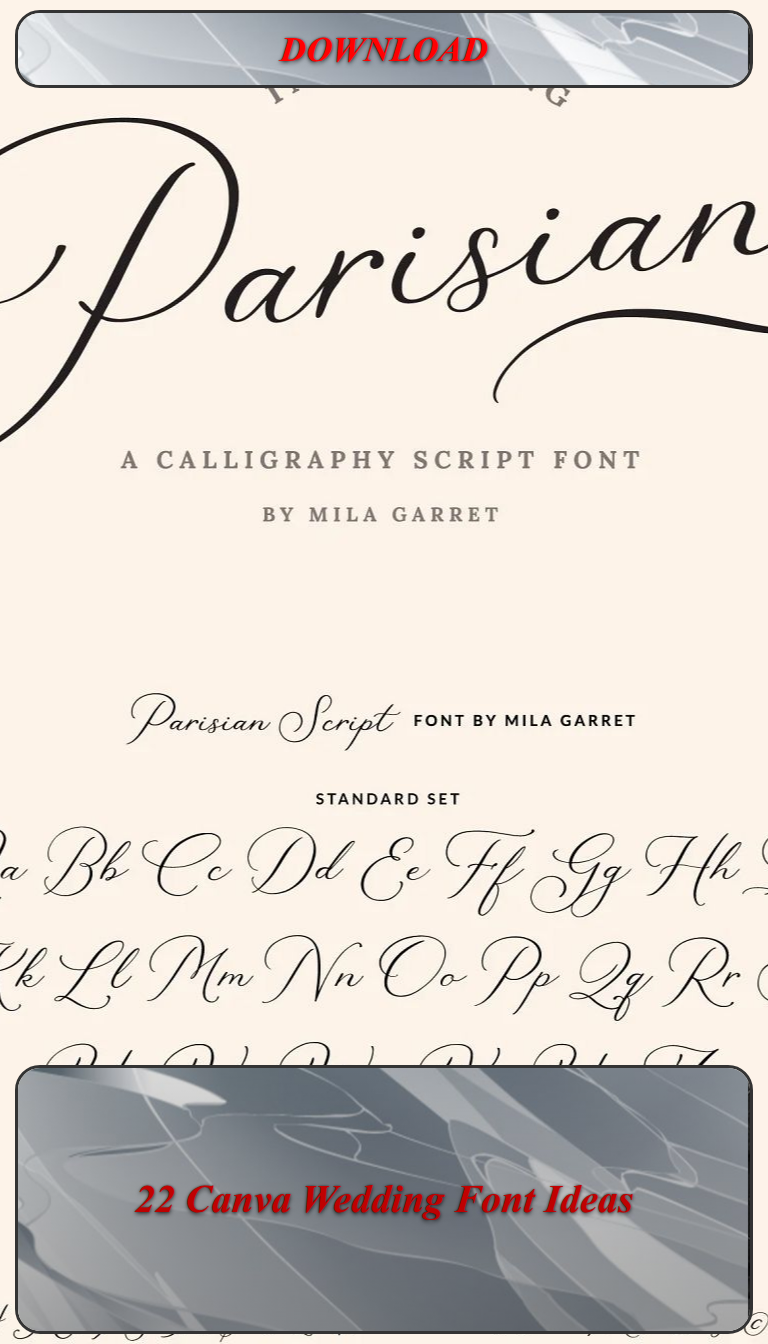 22 Canva Wedding Font Ideas