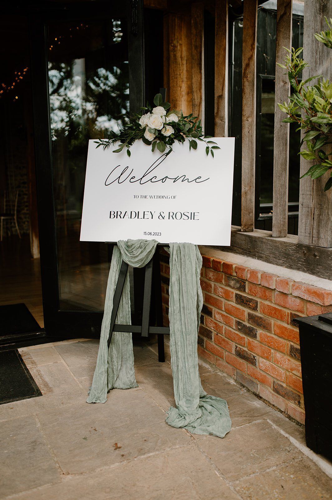 Wedding welcome sign
