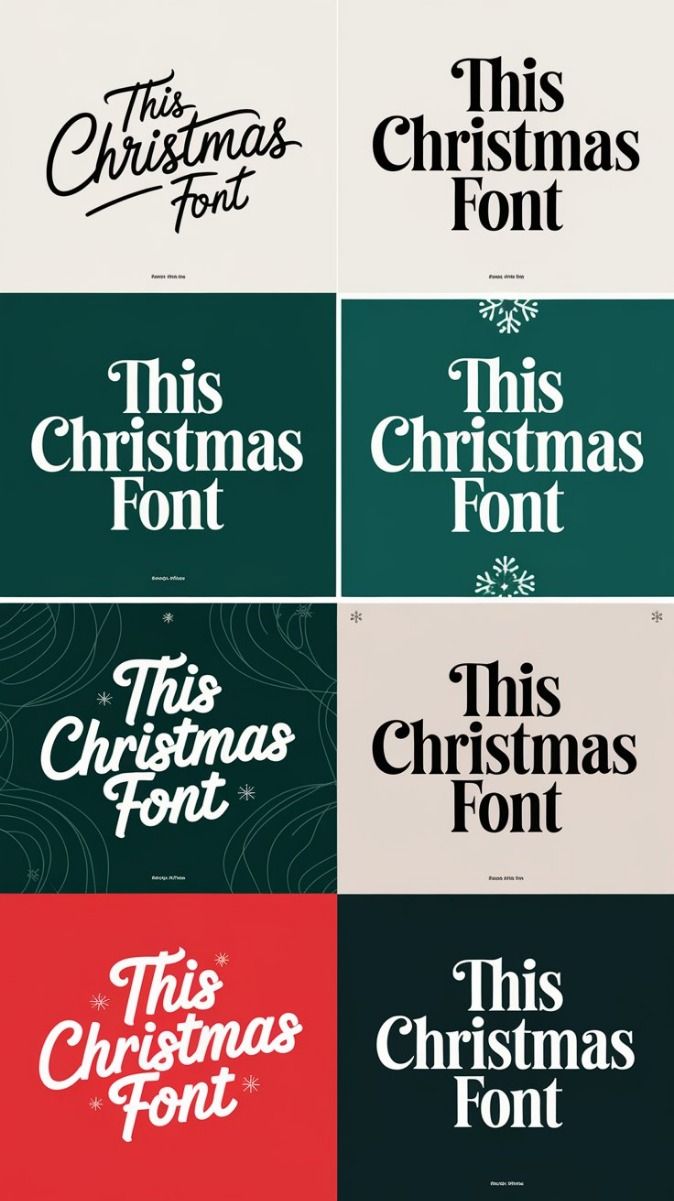 Elegant «This Christmas» Holiday Typography