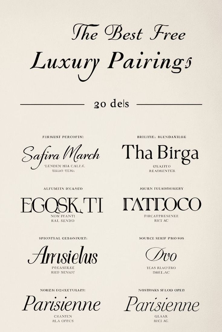 Luxury Serif Fonts for Elegant Branding and Royal Style