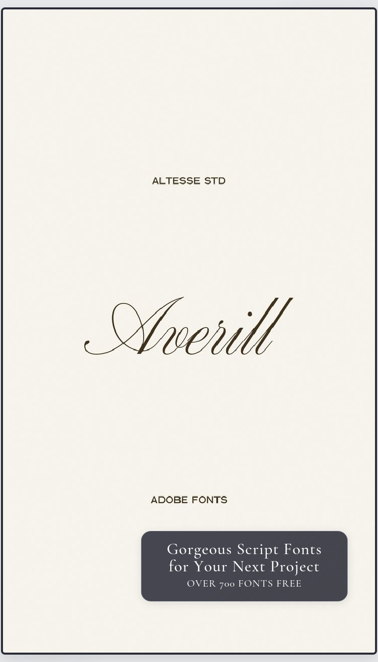 Elegant Script Fonts for 2026 Projects