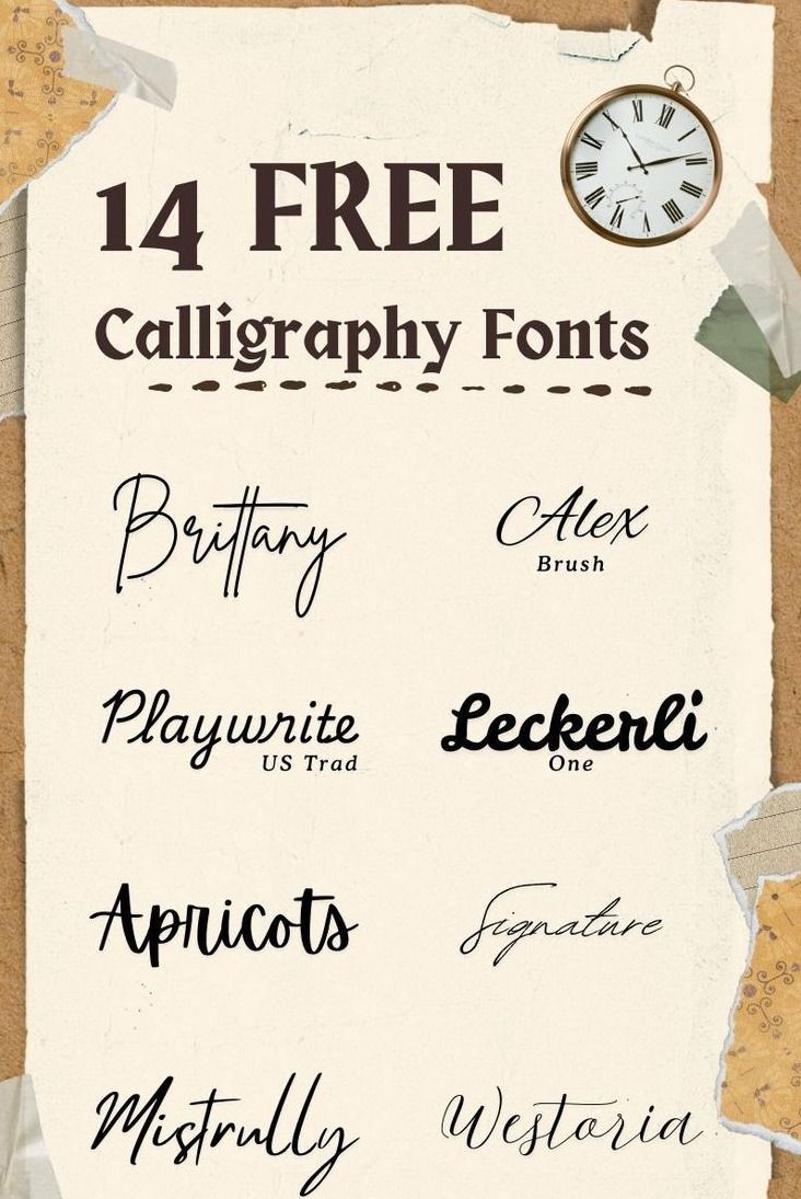 14 Free Calligraphy Fonts for Stunning Designs