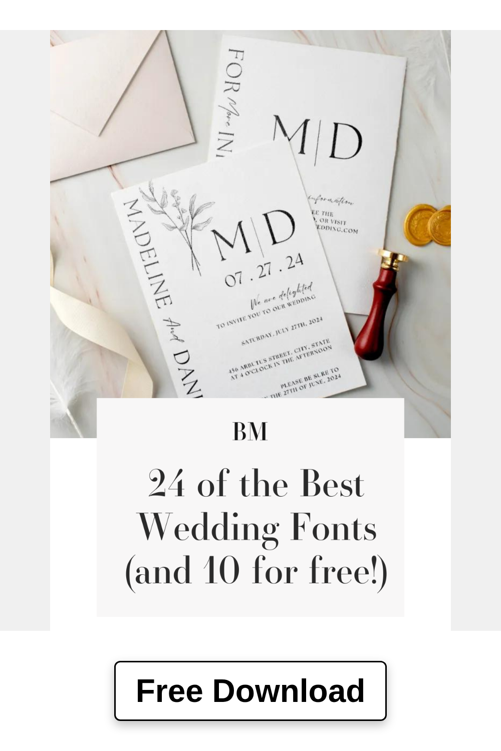 24 of the Best Wedding Fonts (and 10 for Free!)