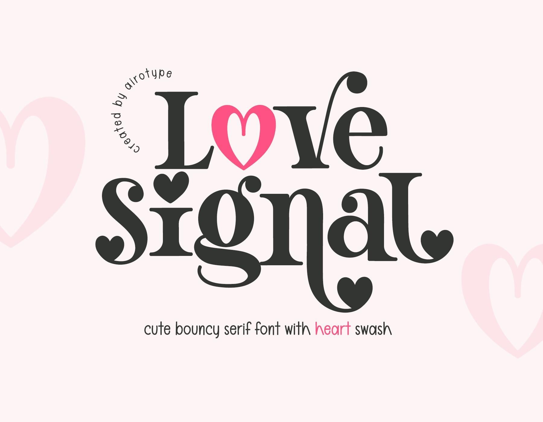 Police de caractère Love Signal, Serif, Police rétro, Police de caractère Saint-Valentin, Police de caractère coeur, Police de caractère Love, Police de caractère pour mariage, Police de caractère bohème, Police de caractère Cricut, Police de caractère moderne