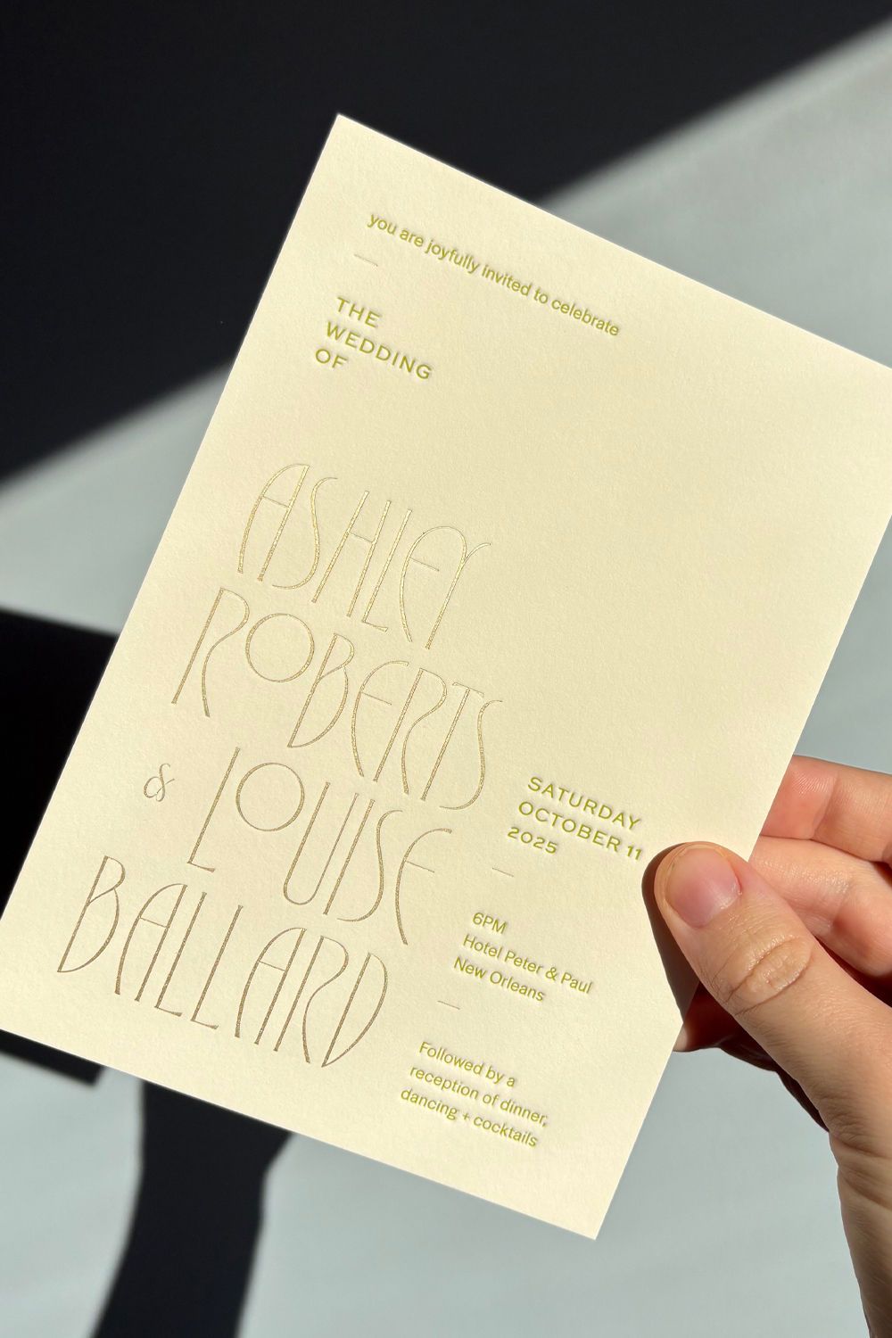 Art Nouveau Wedding Invitations