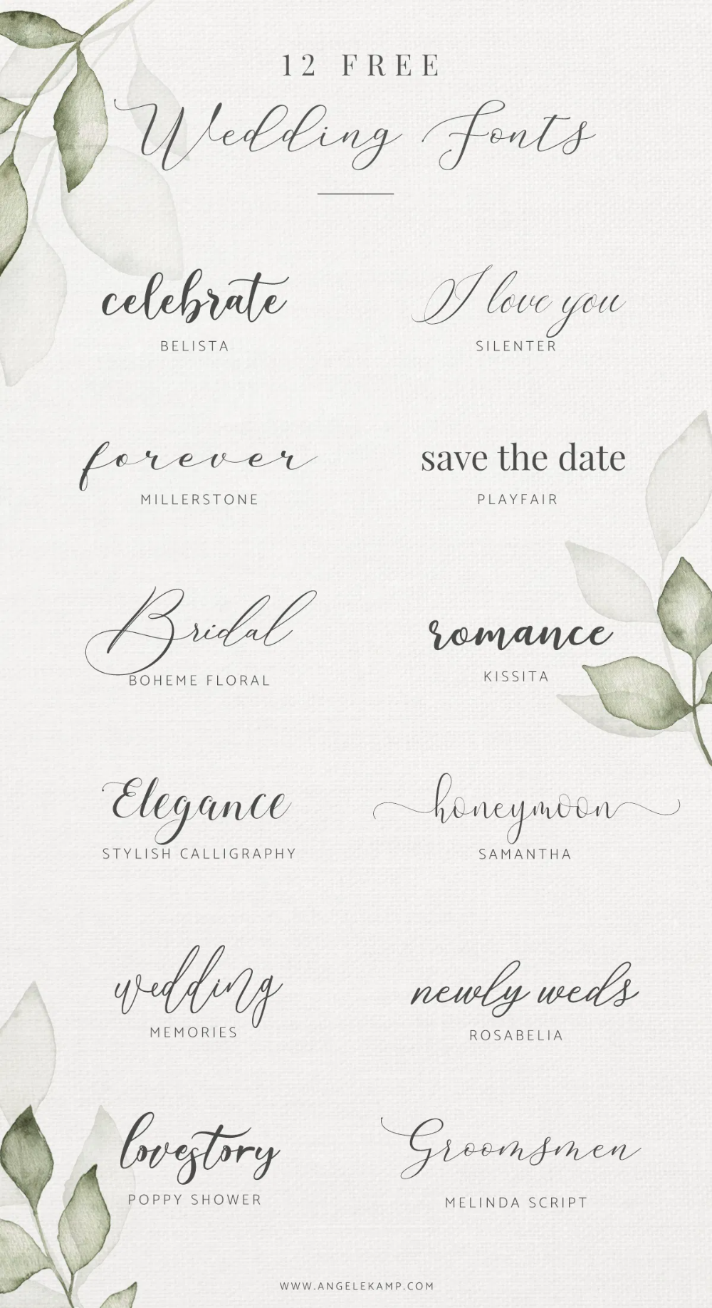 Free Wedding Fonts