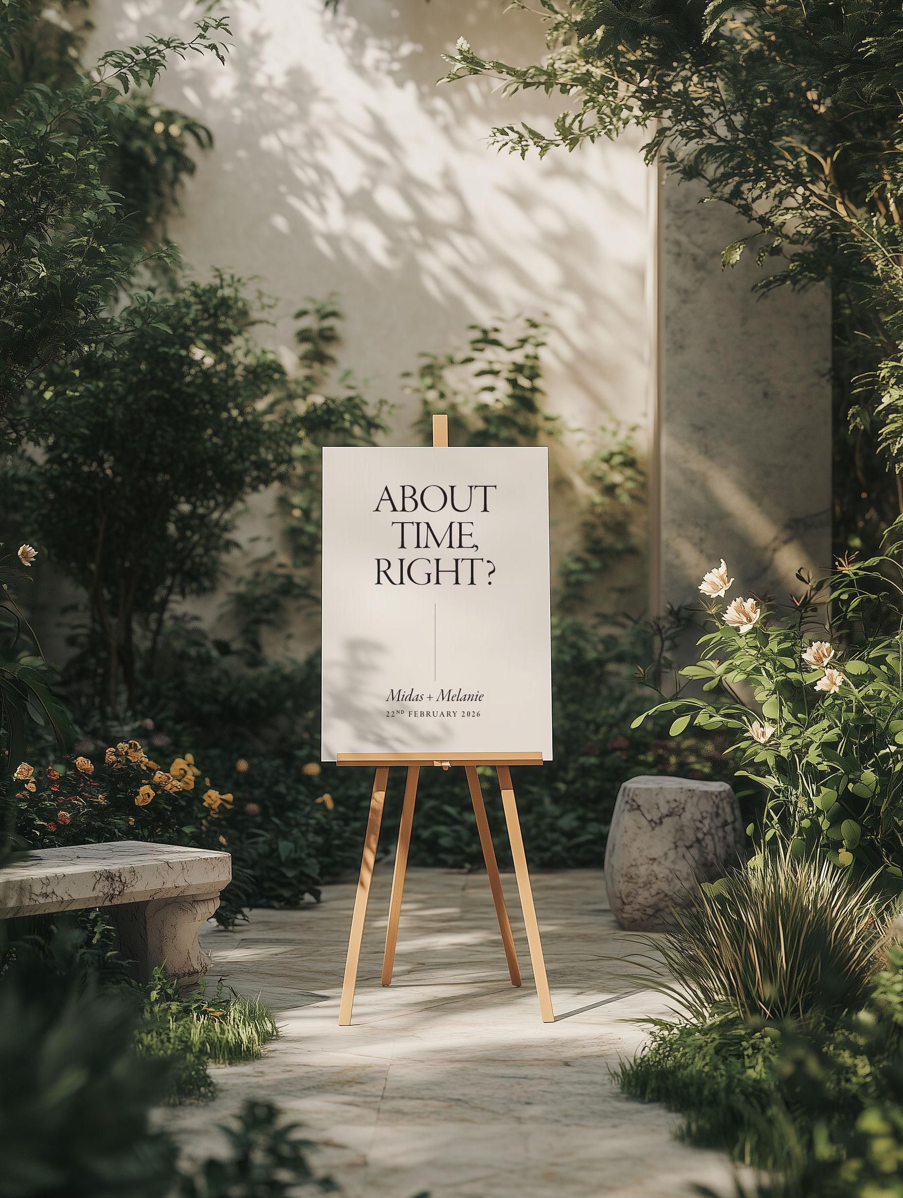 PIERRE — plaque de mariage classique plaque de bienvenue minimale plaque de bienvenue de réception de mariage plaque de cérémonie de mariage signalisation de cérémonie plaque de mariage simple