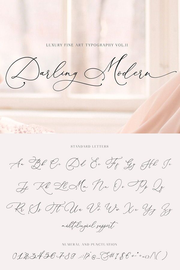 Modern Darling: Luxury Font Design