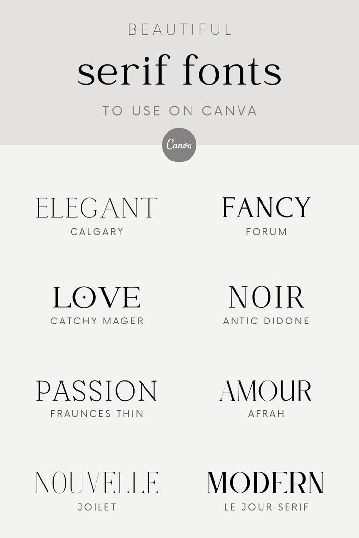Unlock the World of Cool Serif Fonts on Canva — Font Combo, Typography & Wedding Fonts