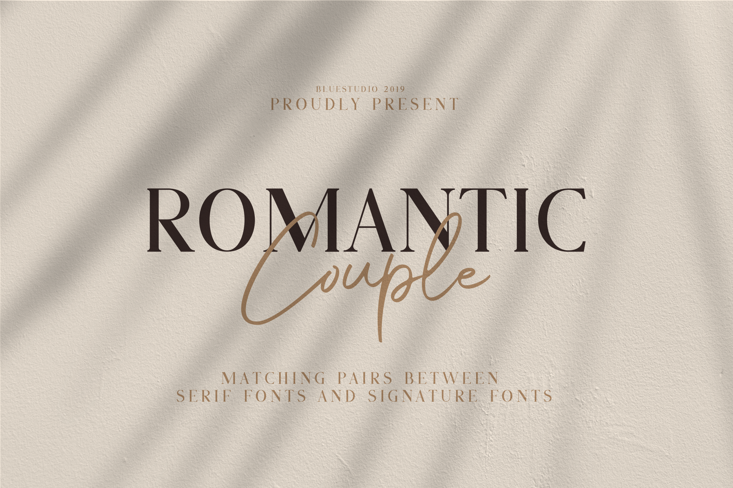 Romantic Couple//Font Duo | Bluestudio