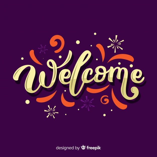 Diseño moderno de lettering de welcome | Vector Premium