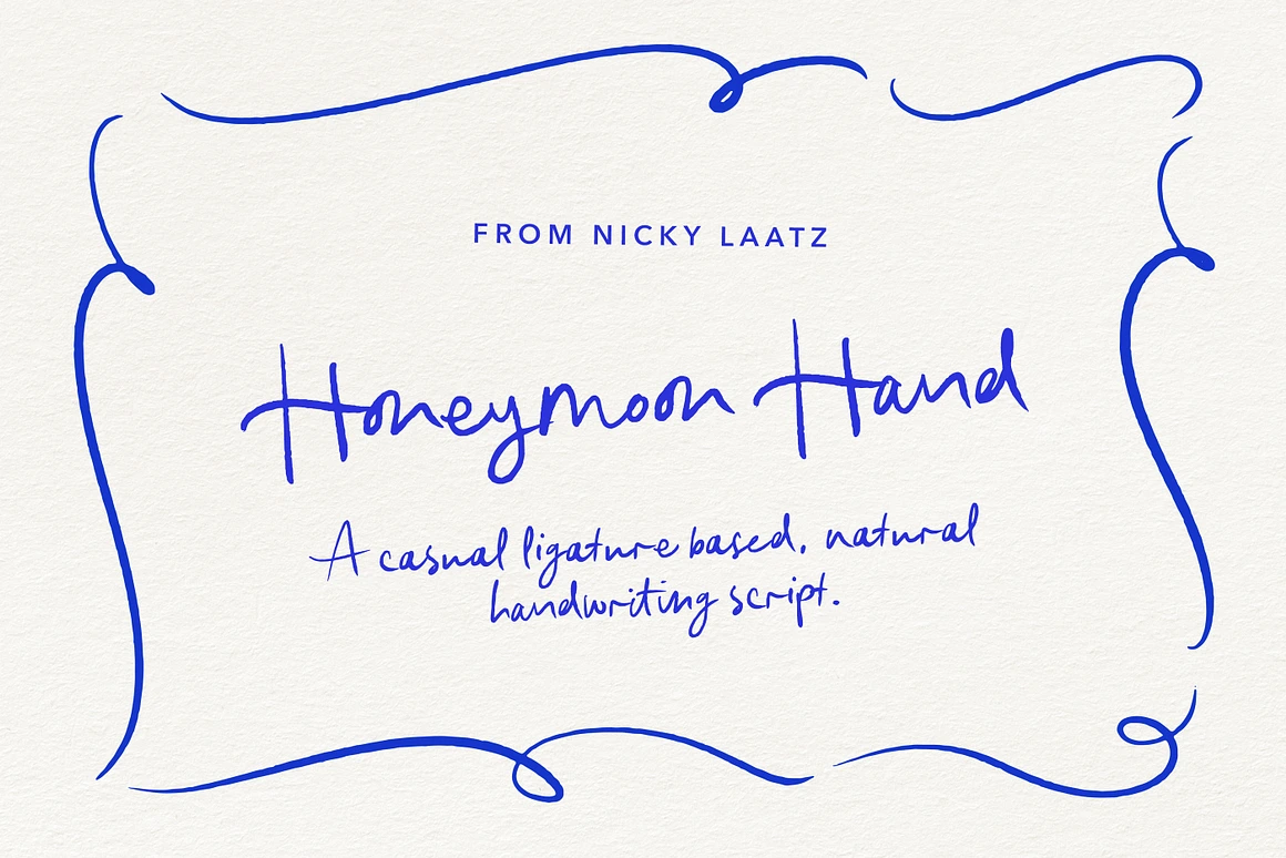 Honeymoon Hand — Casual Font