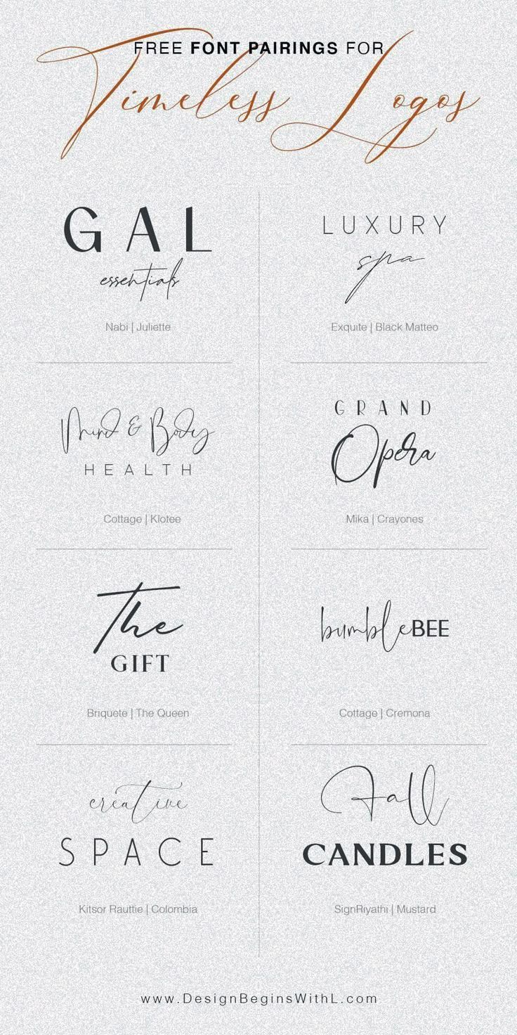 10 Timeless Logo Font Combinations for Your Next Project | Business fonts