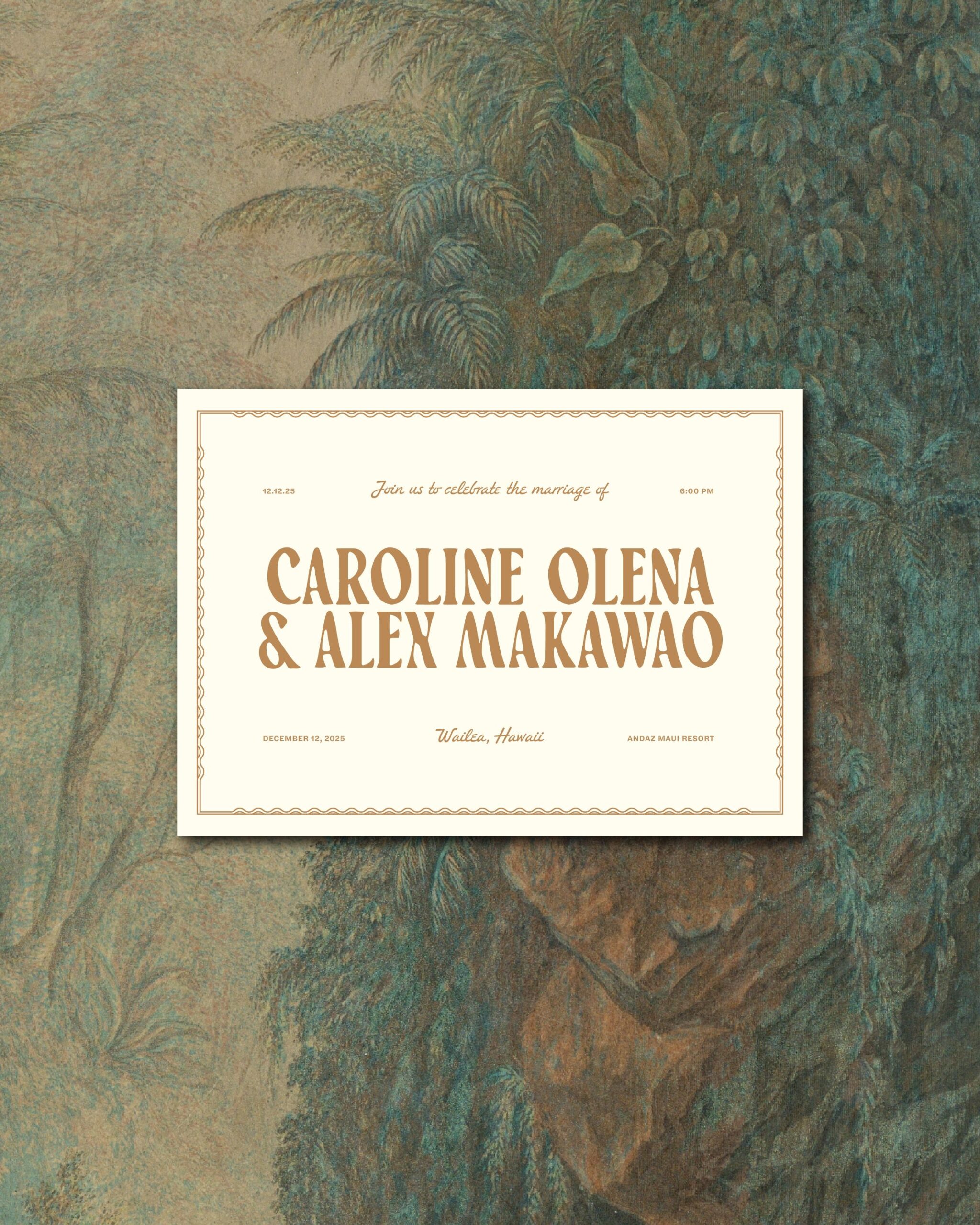 Modern Destination Wedding Invitation (Semi-Custom Suite)