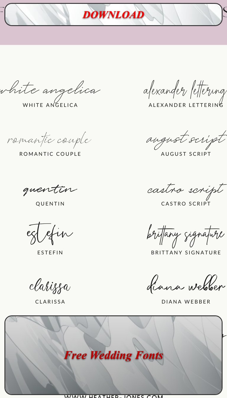Free Wedding Fonts