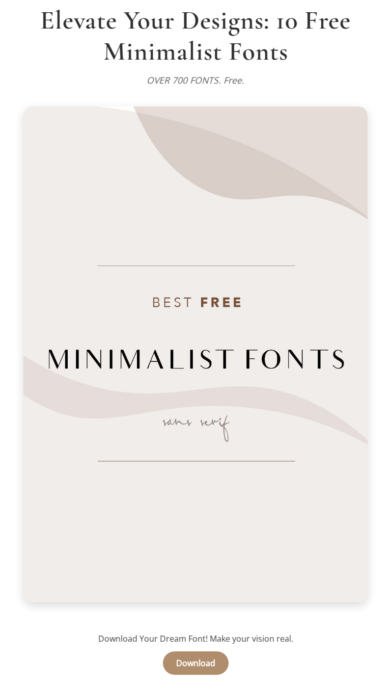 10 Free Minimalist Fonts for Stunning Designs