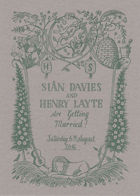 Henry & Siân’s Wedding Invitation