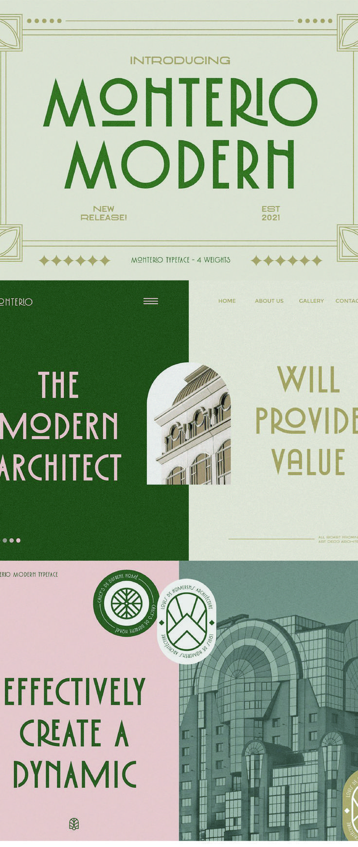 Monterio: A Modern Art Deco Sans Serif Typeface