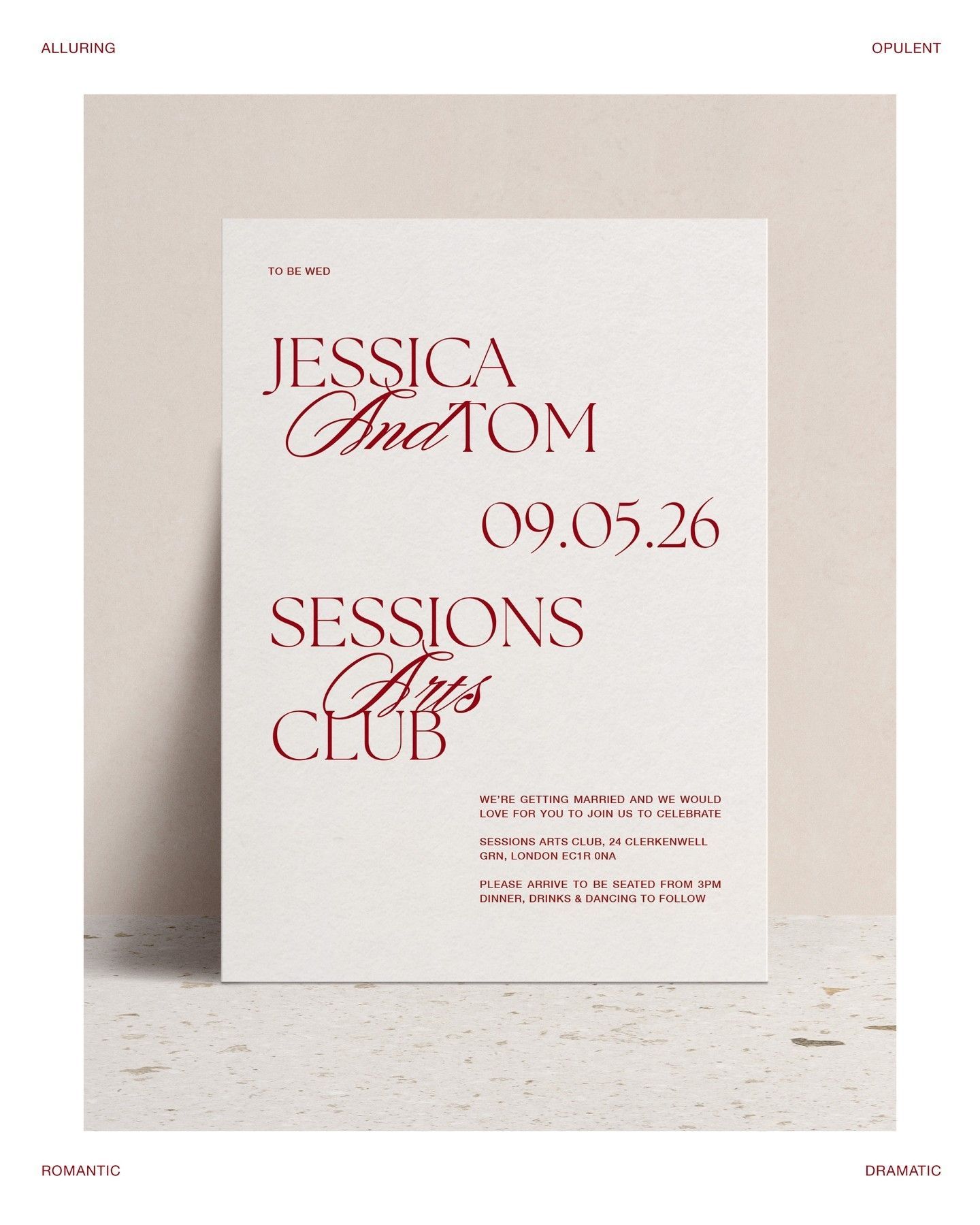 Timeless and romantic Wedding Invitation Suite